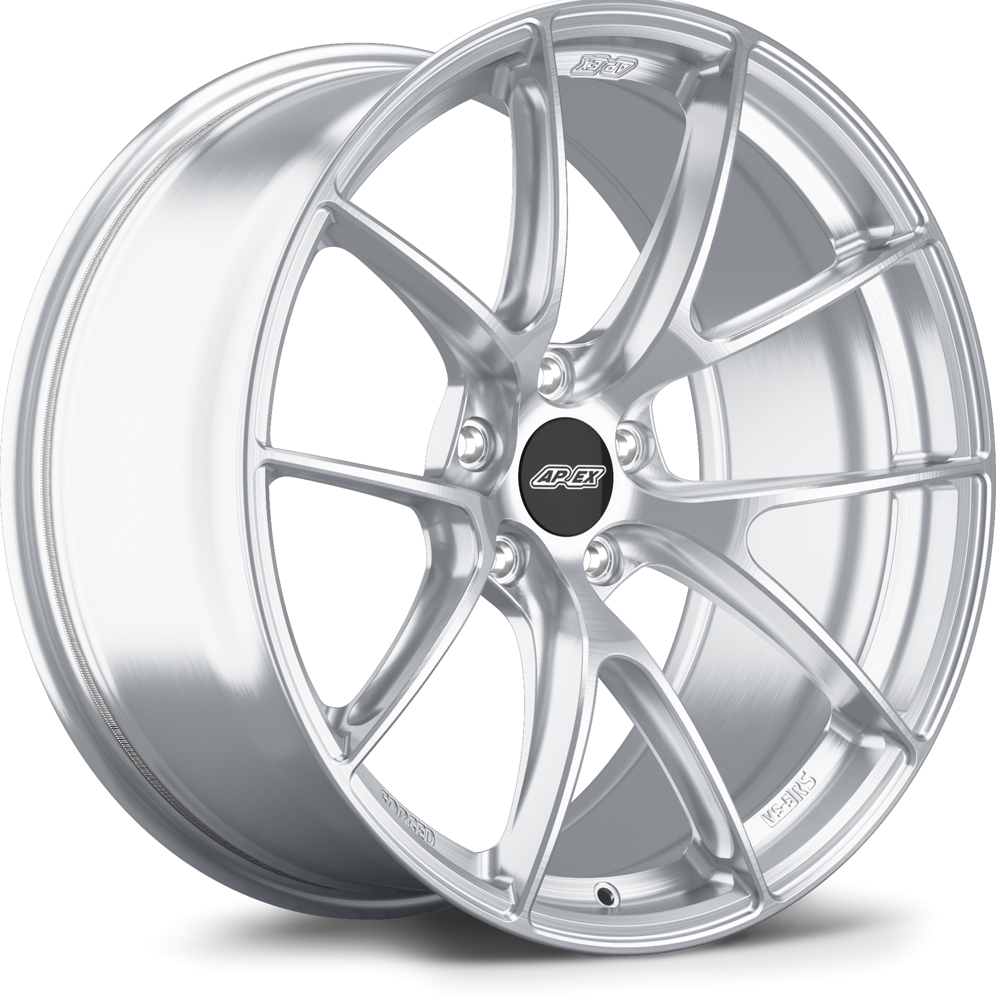 Apex VS-5RS 20x11" ET40 Wheel - 5x128mm / 75.1mm - Brushed Clear