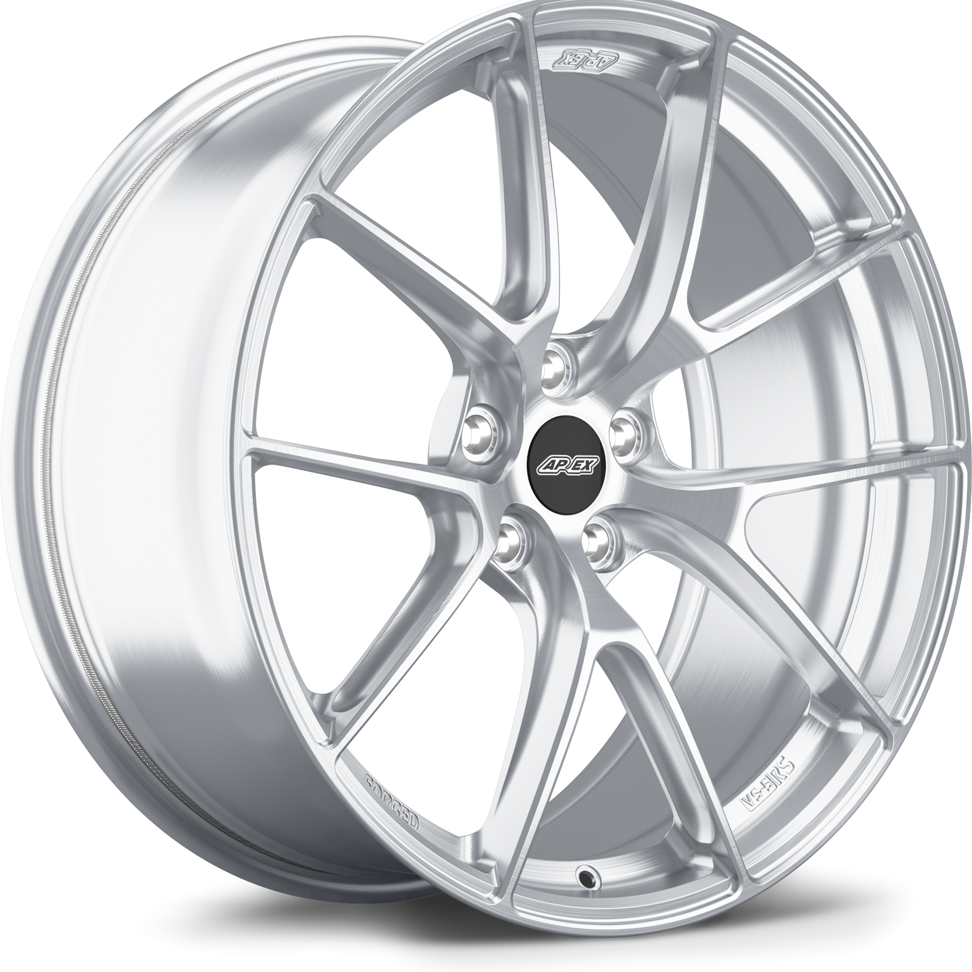 Apex VS-5RS 20x9" ET25 Wheel - 5x112mm / 66.6mm - Brushed Clear