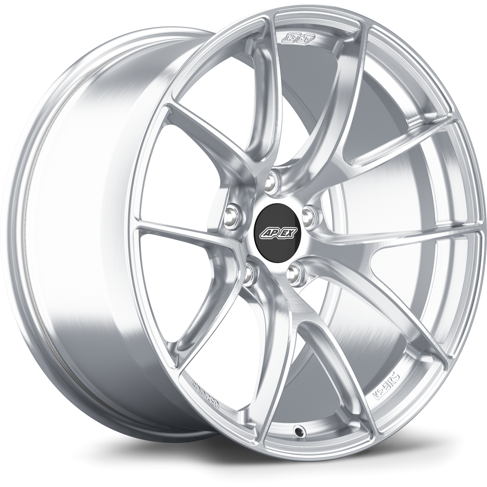 Apex VS-RS 18x8.5" ET23 Wheel - 5x114.3mm / 64.1mm - Brushed Clear