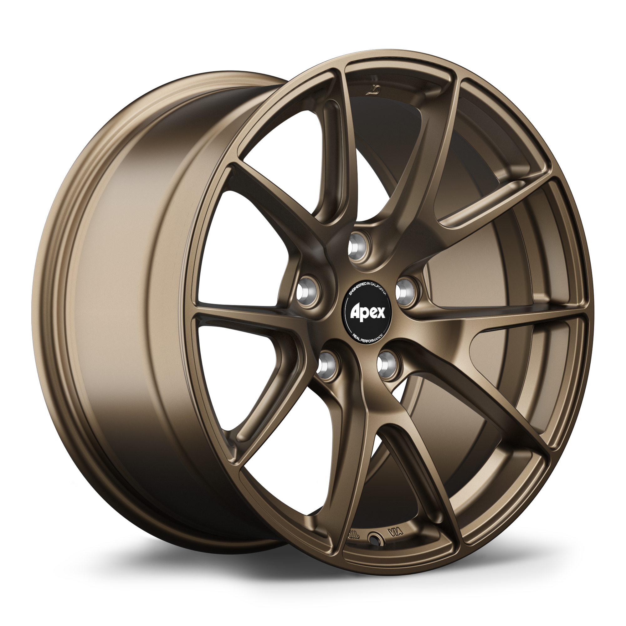 Apex VS-5 17x9" ET35 Wheel - 5x100mm / 56.1mm - Satin Bronze