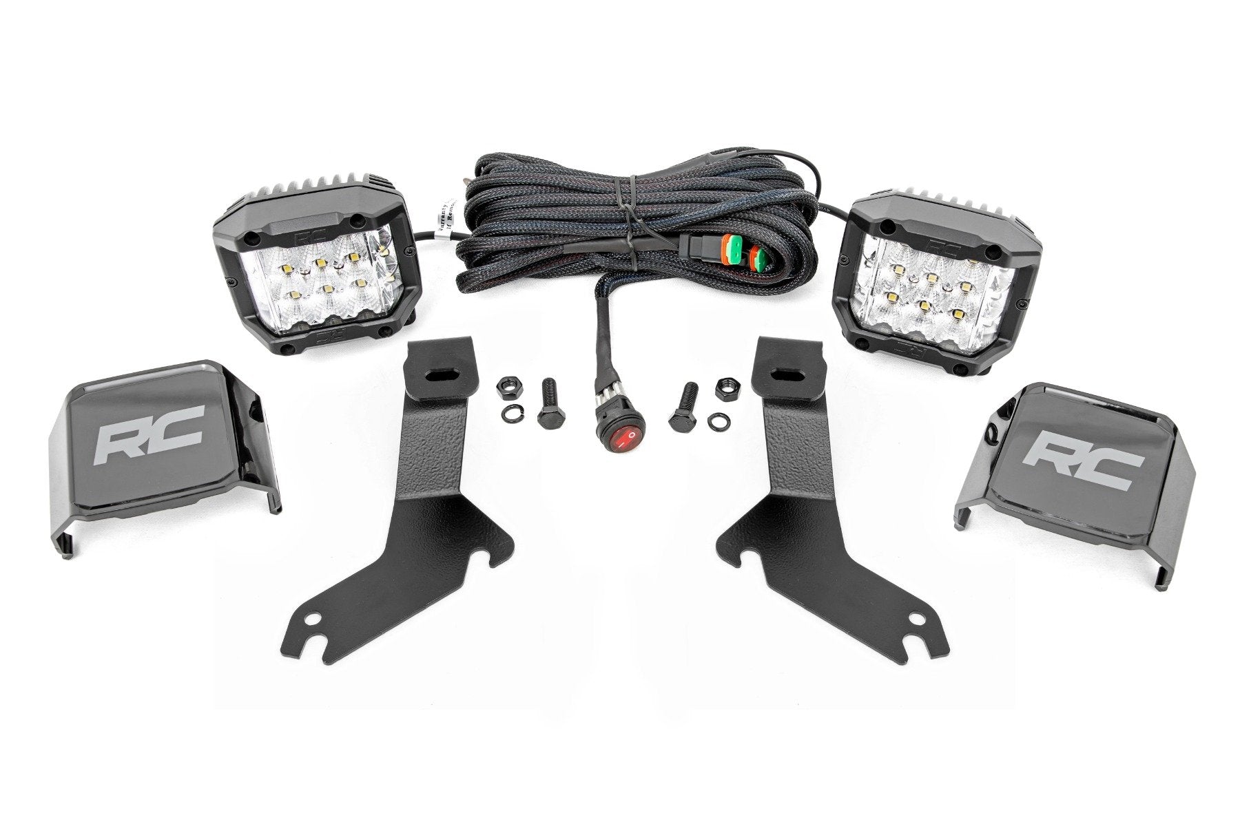 LED Light Kit | Ditch Mount | 3" OSRAM | Wide | Chevy Silverado 1500 (99-06)/Tahoe (00-06)