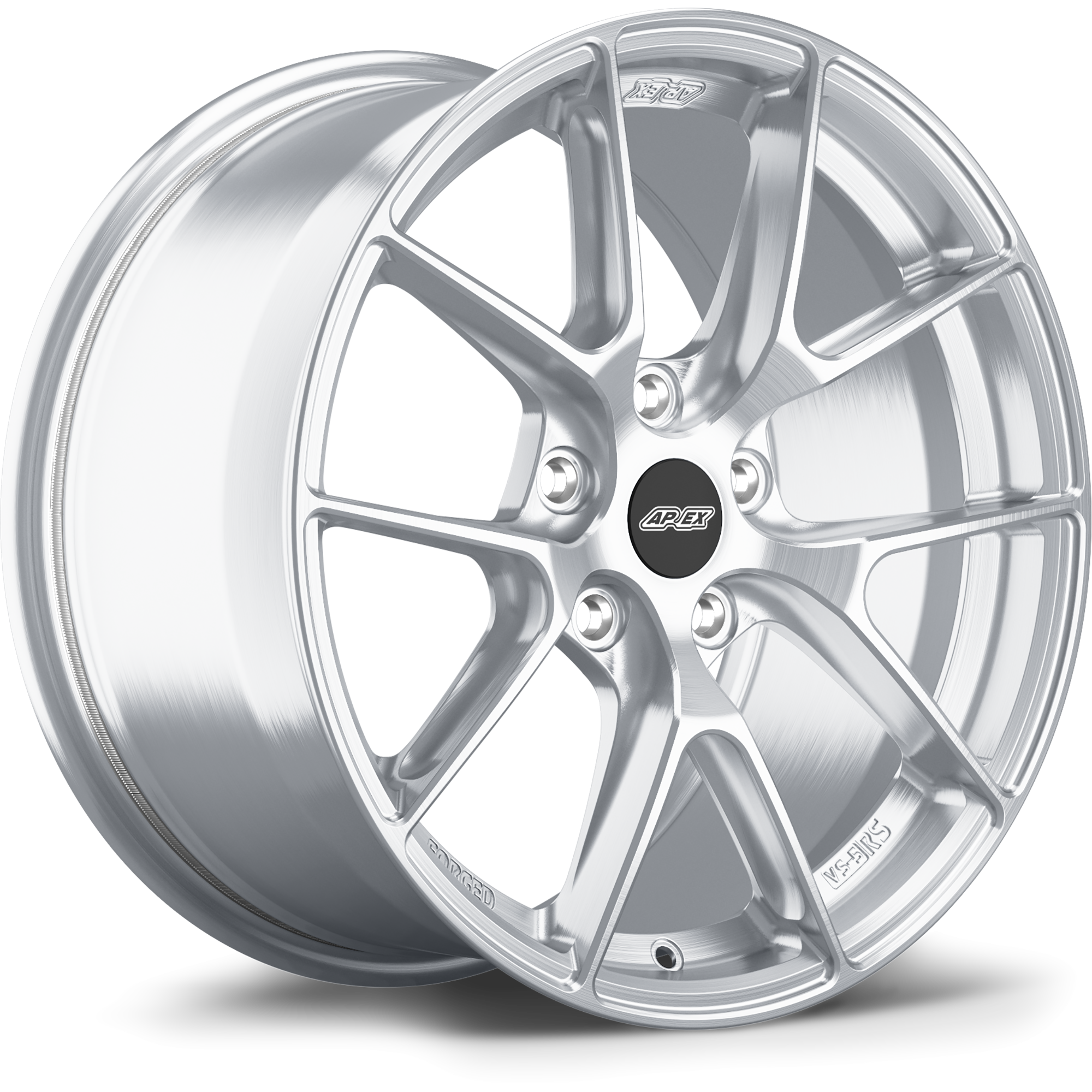 Apex VS-5RS 17x9" ET61 Wheel - 5x114.3mm / 70.1mm - Brushed Clear