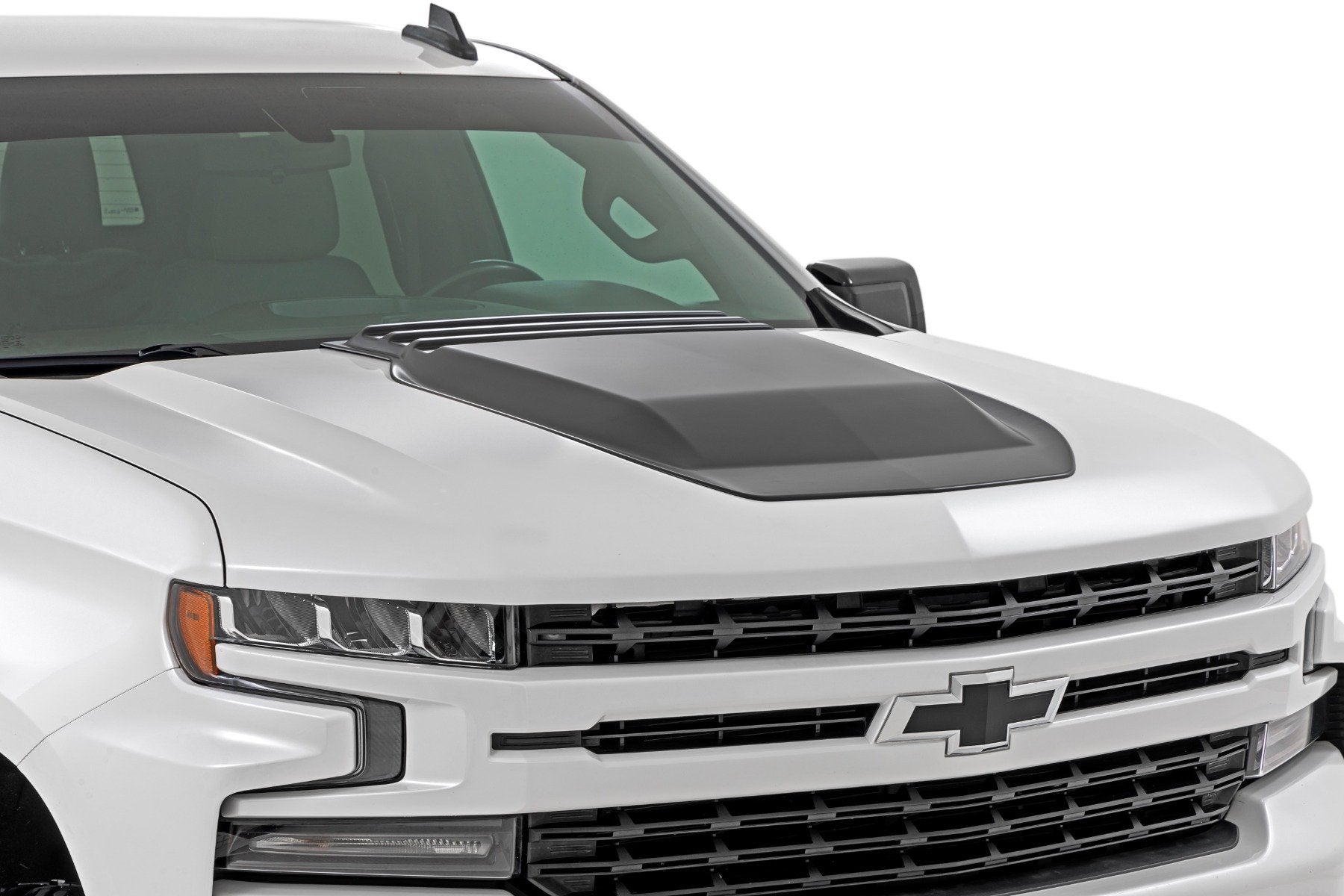 Hood Scoop | GLT Glacier Blue | Chevy Silverado 1500 2WD/4WD (2019-2026)