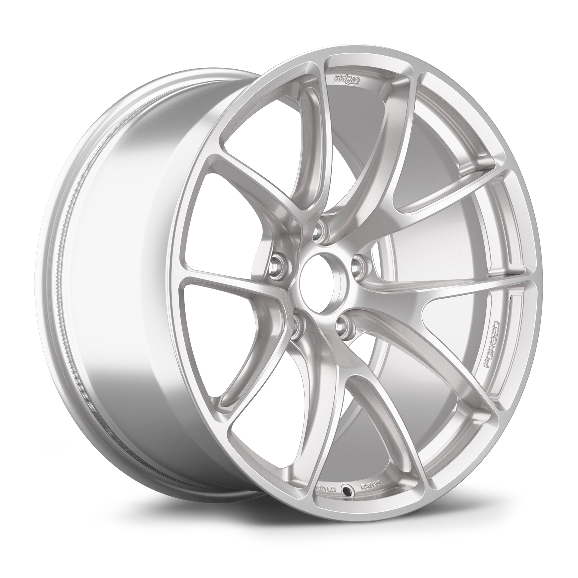 Apex VS-5RE 19x10" ET25 Wheel - 5x120mm / 72.56mm - Race Silver