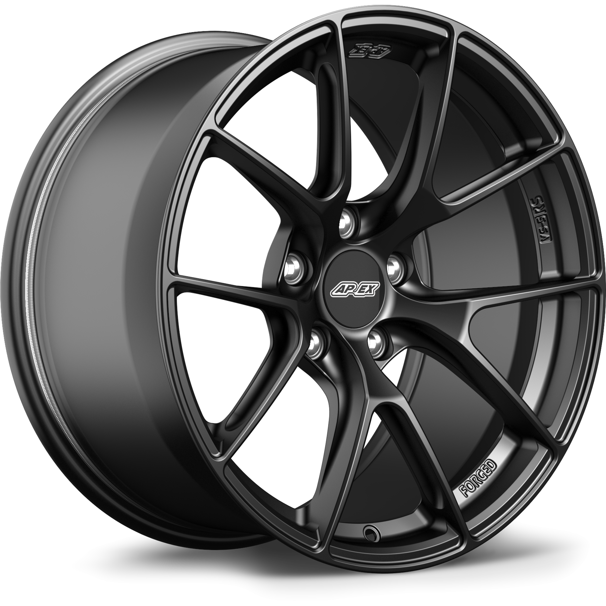 Apex VS-5RS 18x8.5" ET23 Wheel - 5x114.3mm / 60.1mm - Satin Black