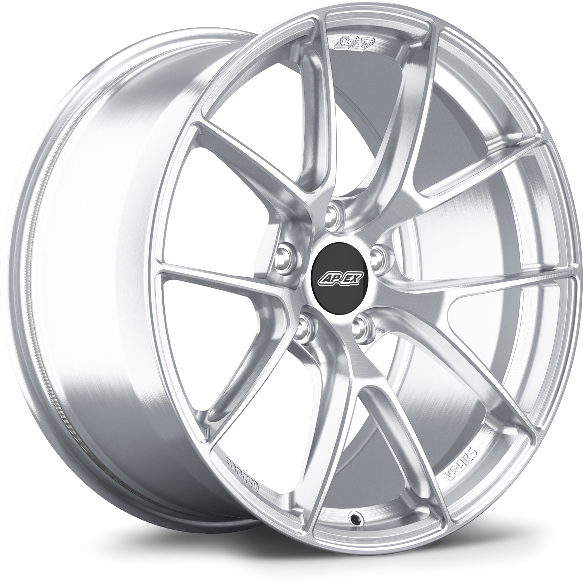 Apex VS-5RS 19x9.5" ET35 Wheel - 5x120mm / 72.56mm - Brushed Clear