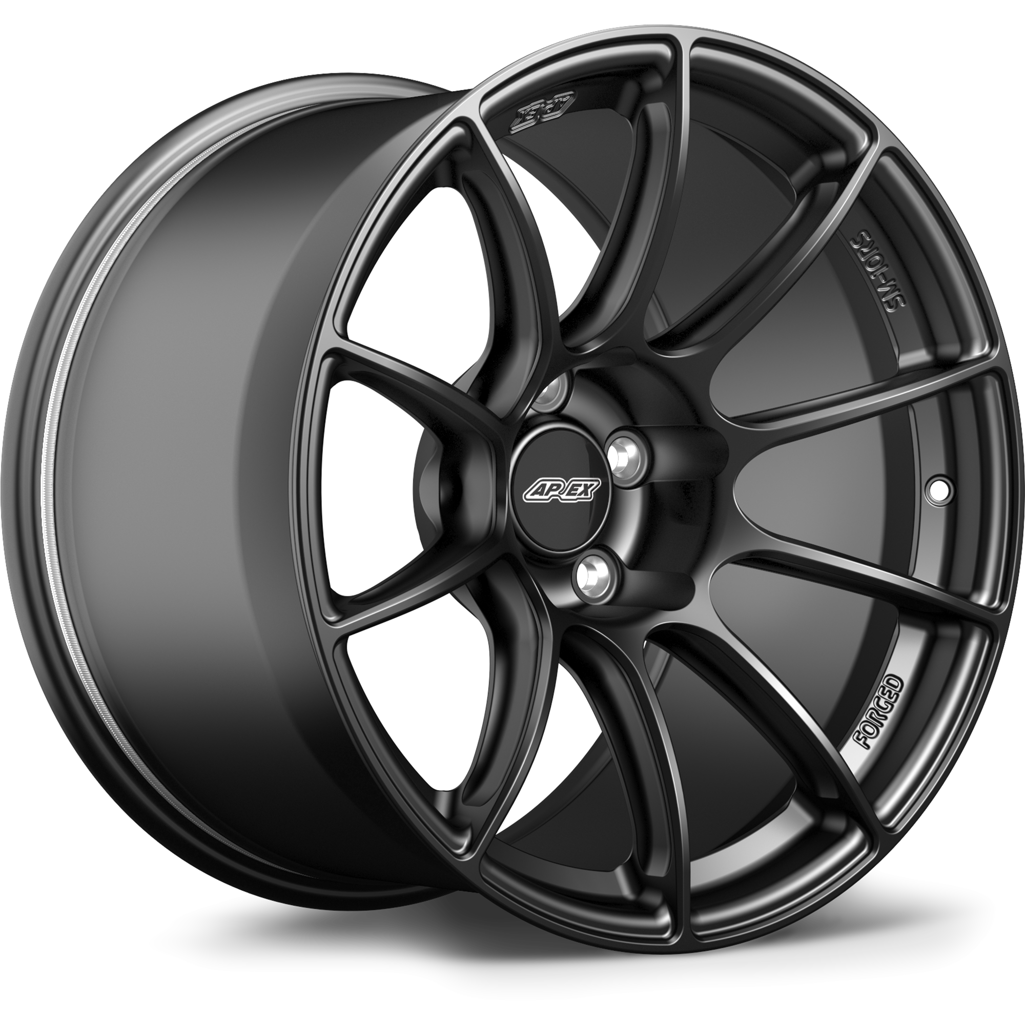 Apex SM-10RS 20x10" ET8 Wheel - 5x112mm / 66.6mm - Satin Black