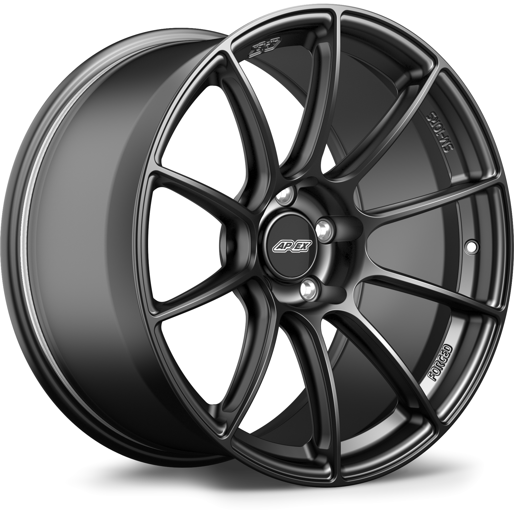 Apex SM-10RS 19x11" ET44 Wheel - 5x120mm / 72.56mm - Satin Black
