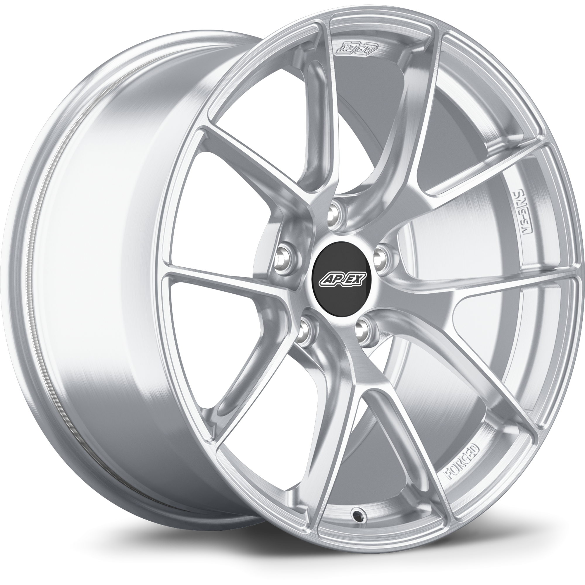 Apex VS-5RS 18x8.5" ET23 Wheel - 5x114.3mm / 60.1mm - Brushed Clear