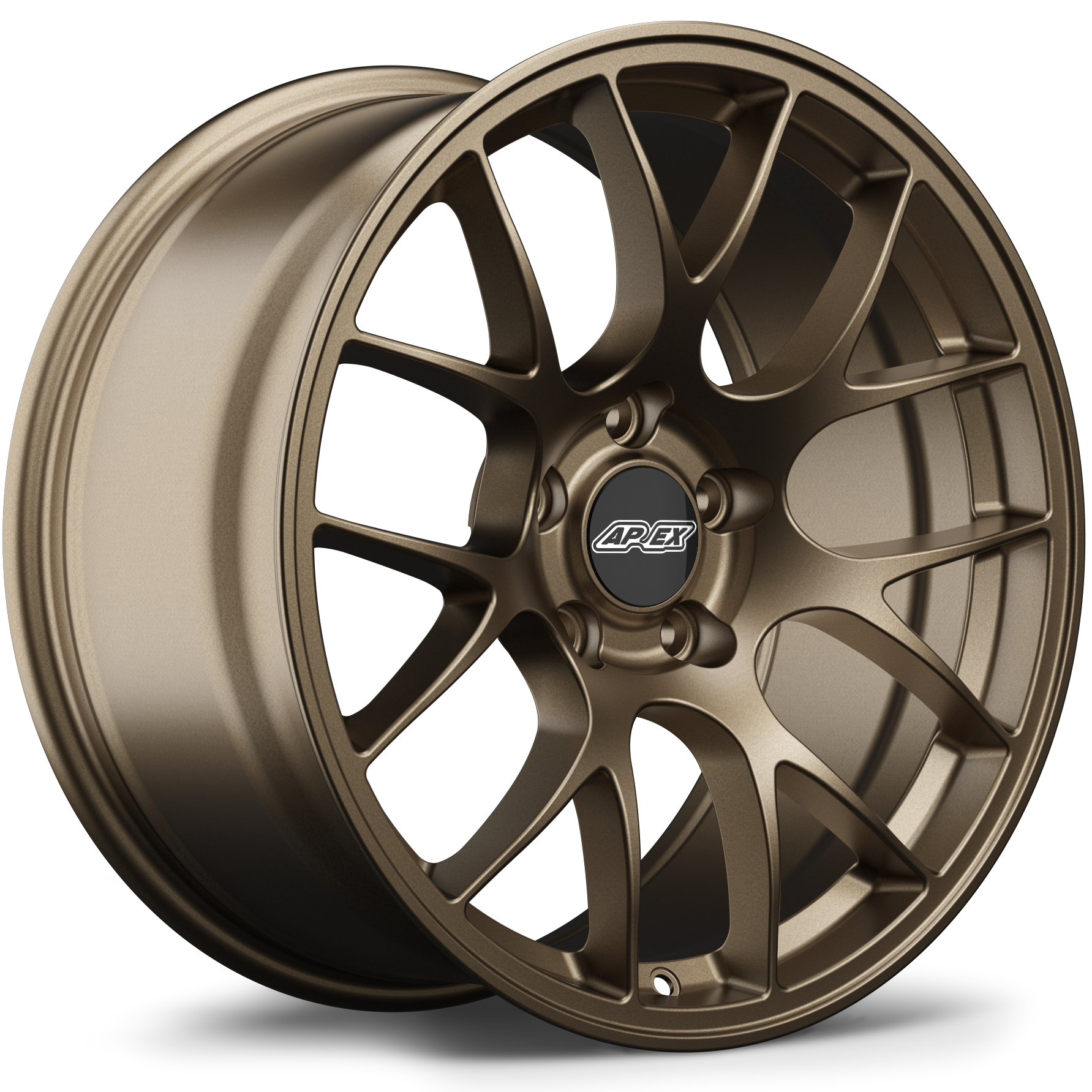18x10" ET40 Satin Bronze APEX EC-7 Mustang Wheel