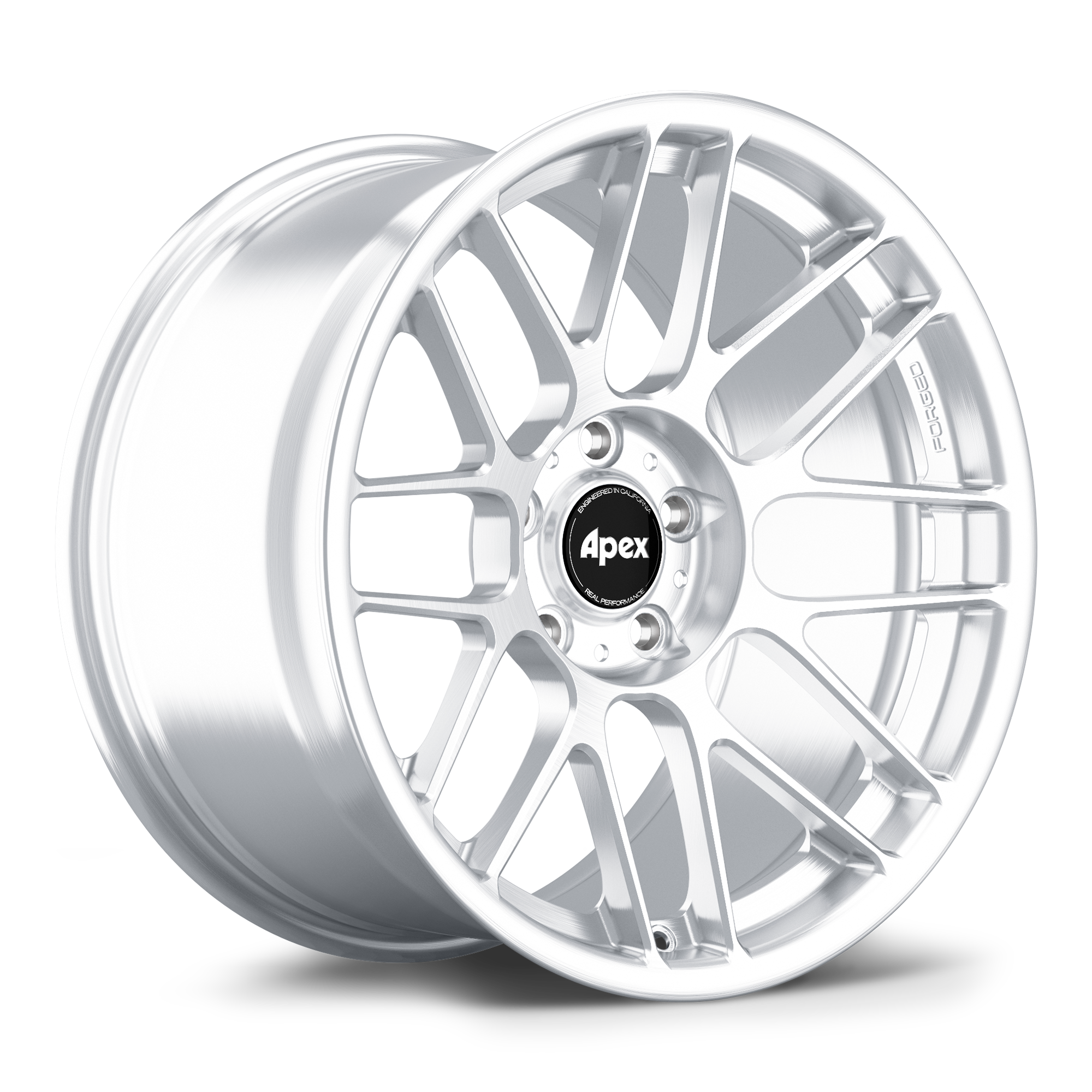 Apex ARC-8RT 18x9.5" ET22 Wheel - 5x120mm / 72.56mm - Brushed Clear