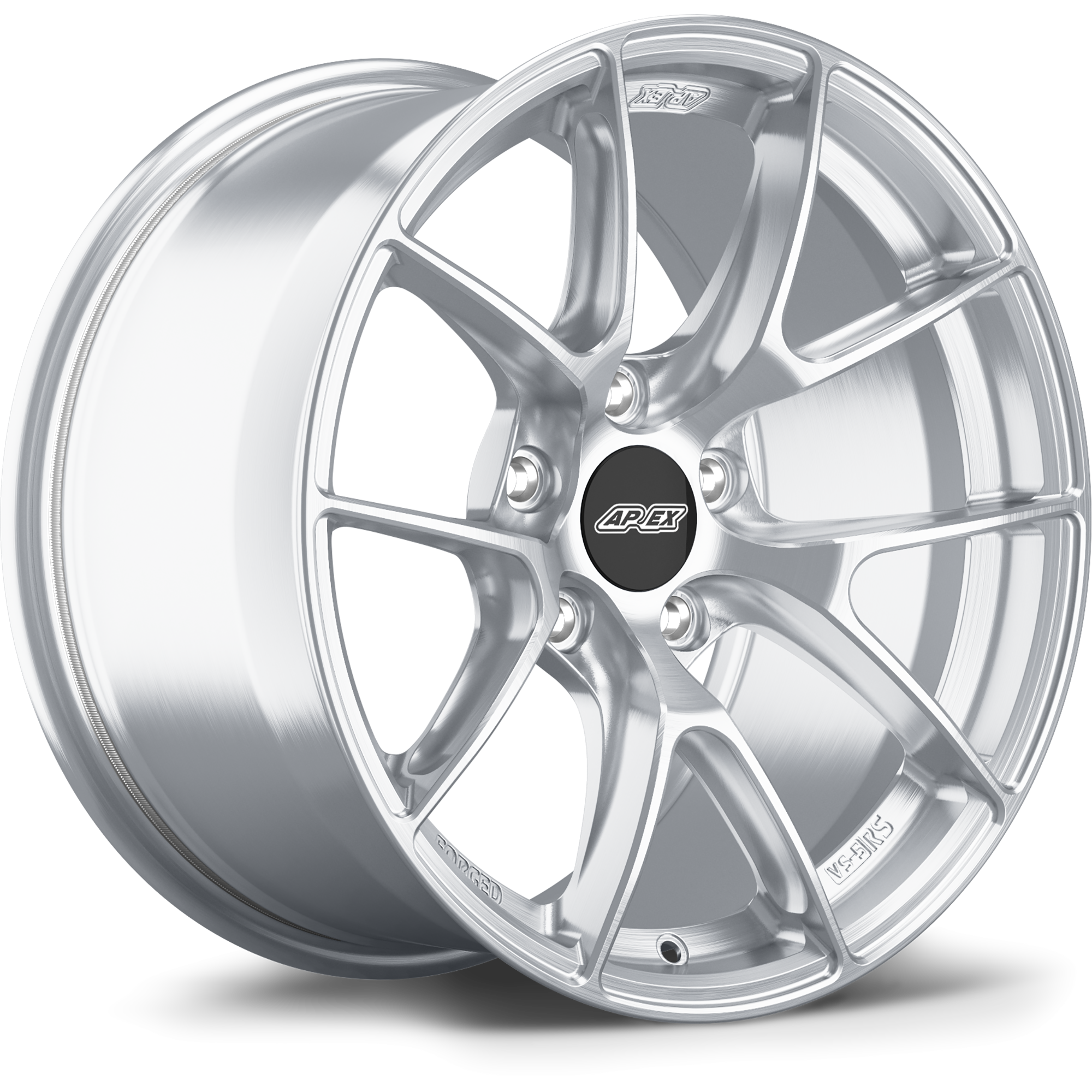 Apex VS-5RS 17x9" ET35 Wheel - 5x100mm / 56.1mm - Brushed Clear