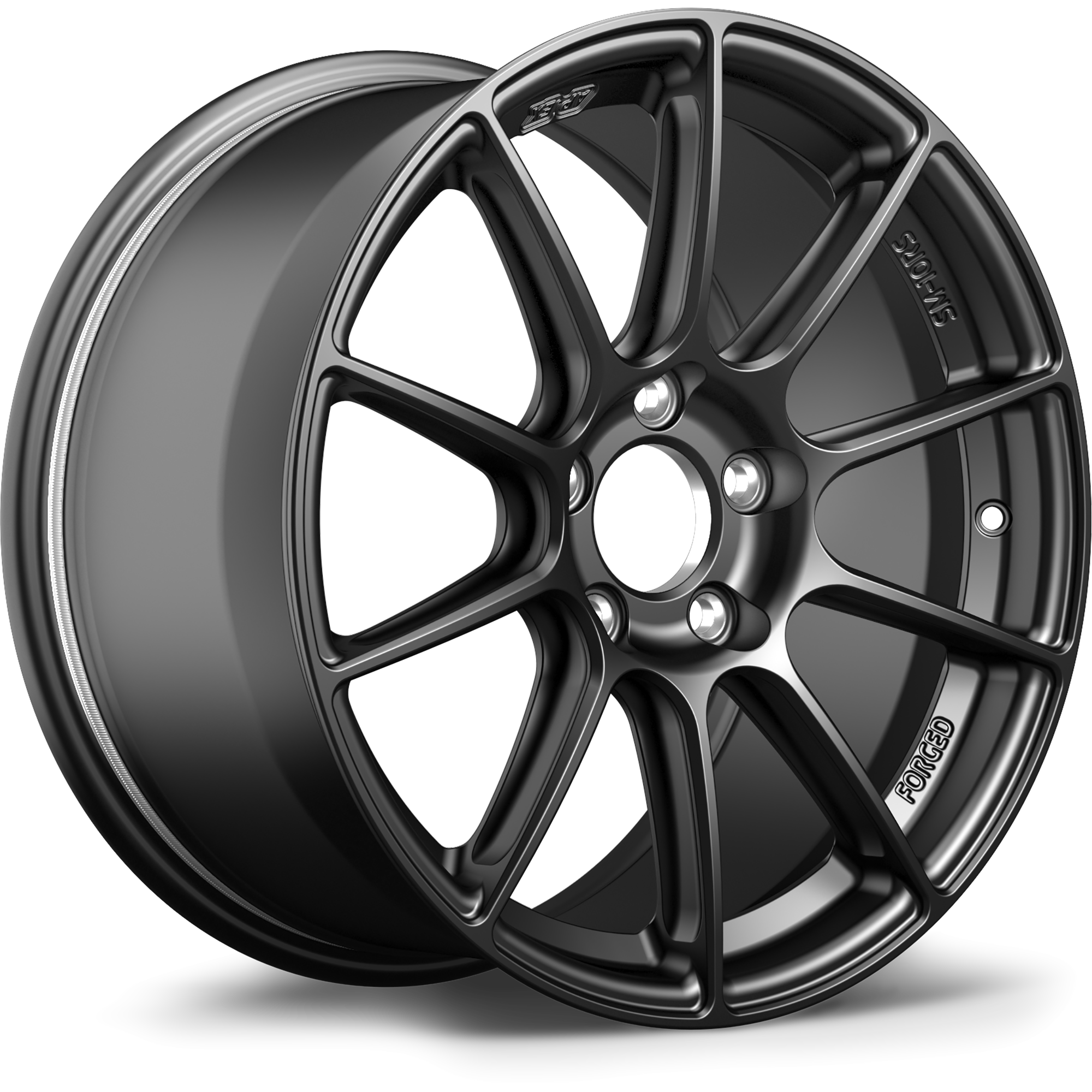 Apex SM-10RS 17x9" ET61 Wheel - 5x114.3mm / 70.1mm - Satin Black