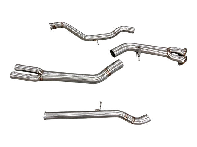 MAD BMW F8x M3 M4 S55 Single Midpipe (Brace Included)
