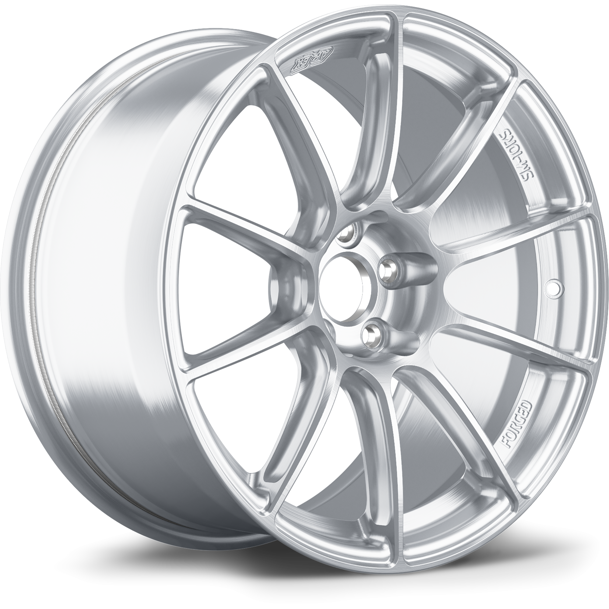 Apex SM-10RS 17x10" ET48 Wheel - 5x114.3mm / 70.1mm - Brushed Clear