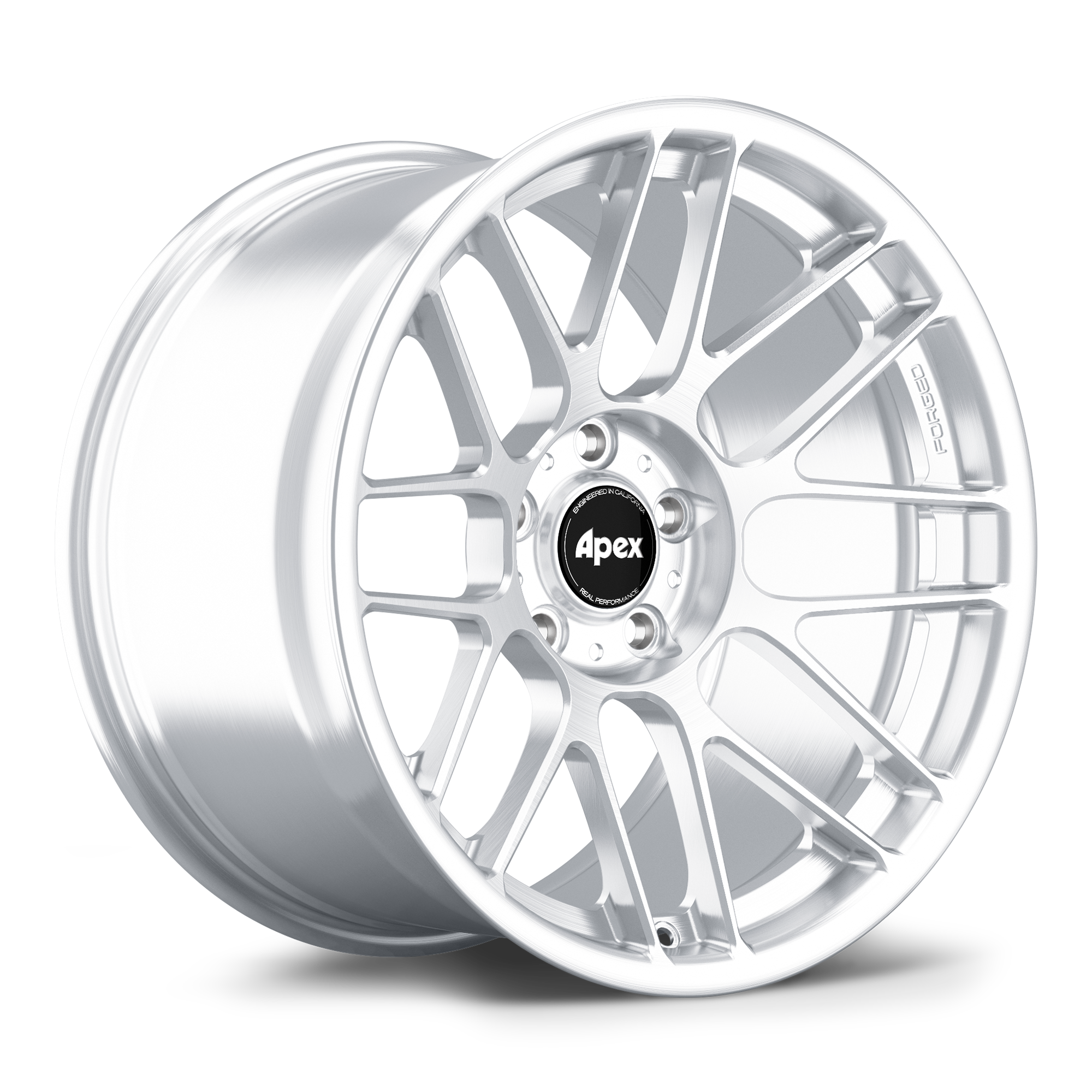 Apex ARC-8RT 18x10.5" ET22 Wheel - 5x120mm / 72.56mm - Brushed Clear