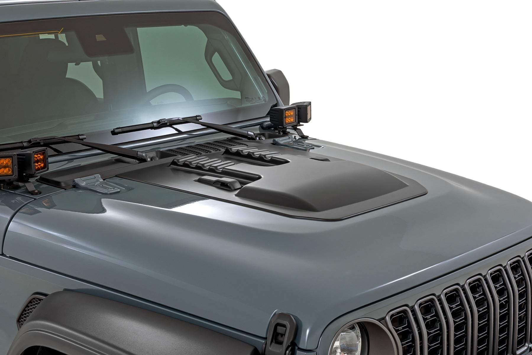 Hood Scoop | PX8 Black | Jeep Gladiator JT/Wrangler JL 4WD (2018-2026)