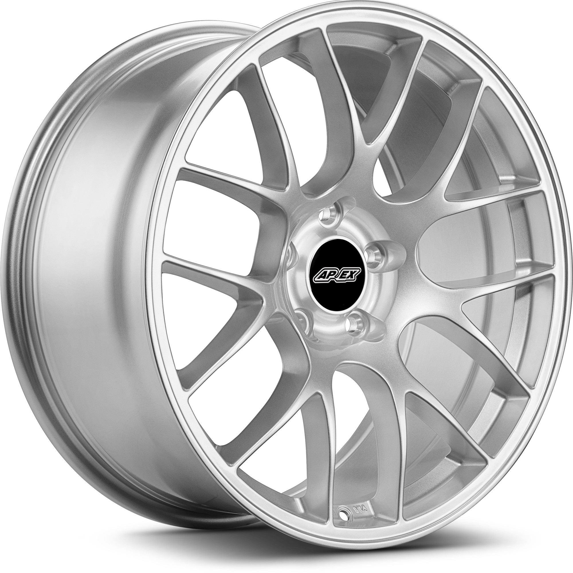 19x10" ET40 Race Silver APEX EC-7 Mustang Wheel