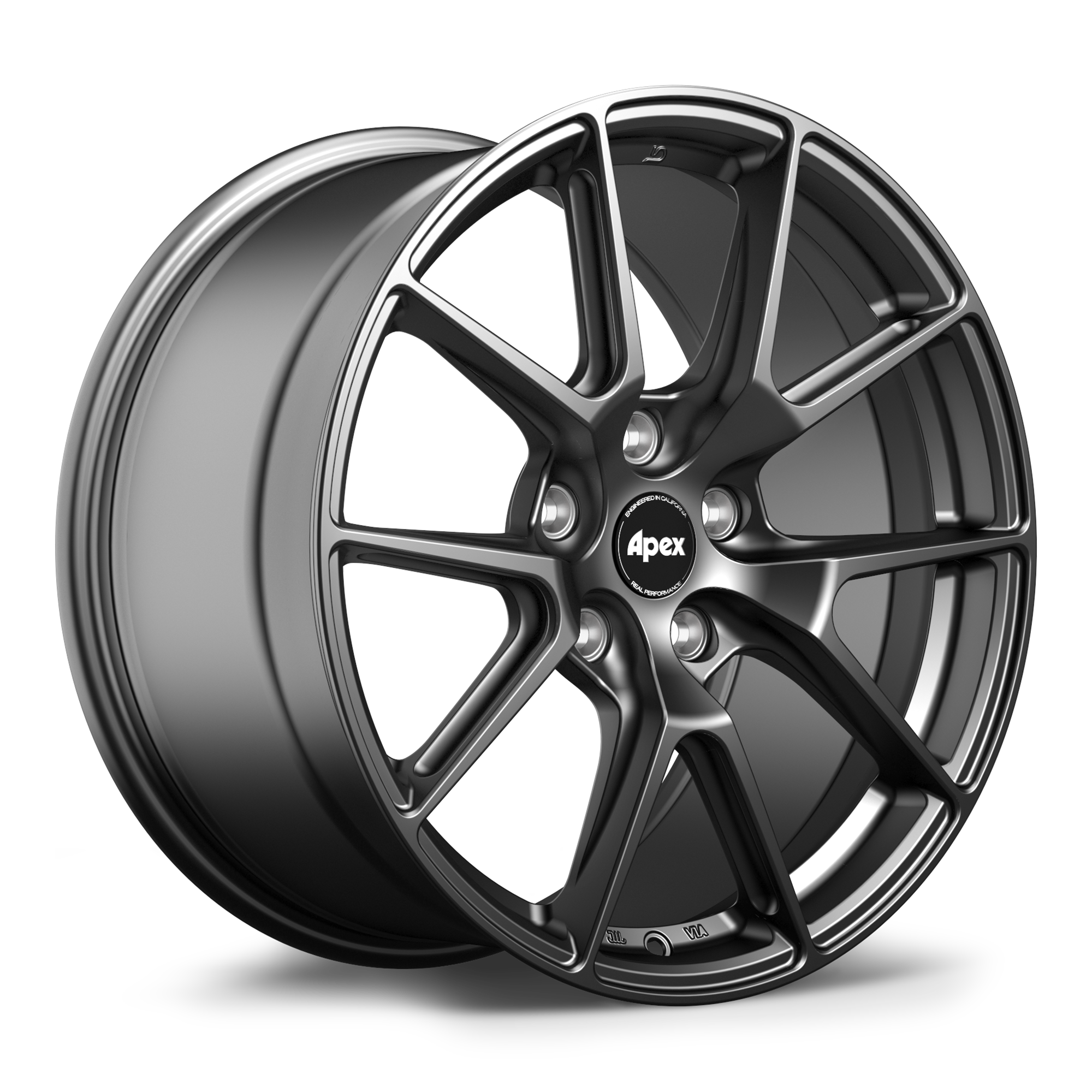 Apex VS-5 18x8.5" ET43 Wheel - 5x112mm / 57.1mm - Satin Black