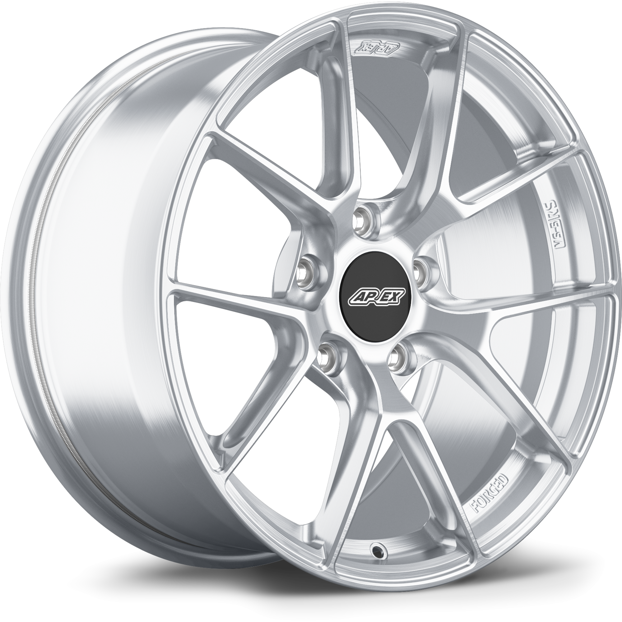 Apex VS-5RS 18x8.5" ET40 Wheel - 5x120mm / 72.56mm - Brushed Clear